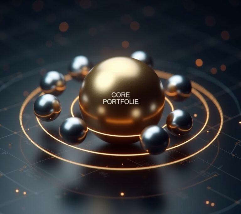 Solar system with core sun and satellite planets